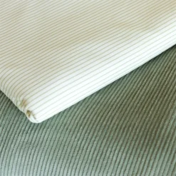coton fines rayures vertes