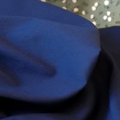 gabardine coton bleu marine