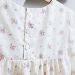 Robe bohème cérémonie dos boutons coquillage