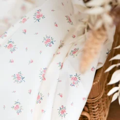 satin de coton bio fleurs