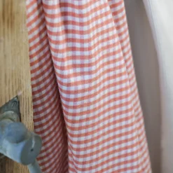 flanelle coton vichy orange