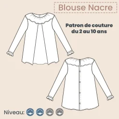 patron de couture blouse fille