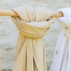 jersey uni doux beige