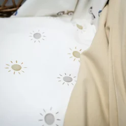 tissu motif mixte soleil