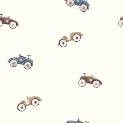 motif voitures vintage tissu