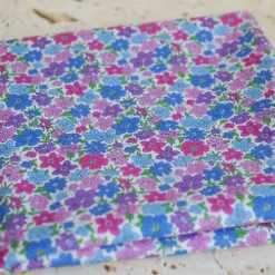 liberty fleuri rose et bleu