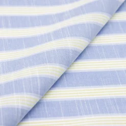 tissu rayé jaune et bleu
