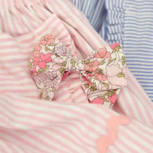 barrette noeud liberty rose