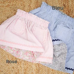 Kit jupe Petite Rosée version rose ou version bleu