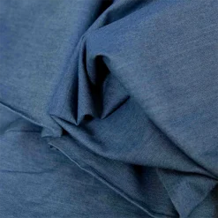 tissu chambray bleu denim
