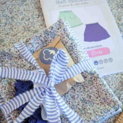 kit jupe Petite Rosée bleu