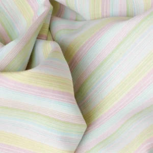 popeline rayures multicolores