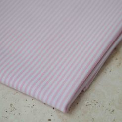 Alternative view of Coupon rayures tissées - rose - 50 cm