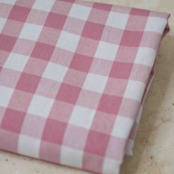 Alternative view of Coupon vichy rose grands carreaux - 70 cm