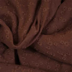 double gaze brodée fleurs