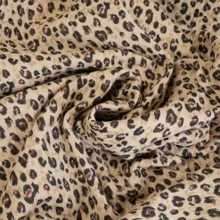 tissu double gaze léopard