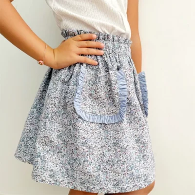 Jupe poche froufrou