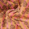 tissu fleurs indiennes camel