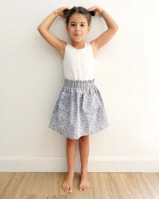 Petite Rosée jupe réversible