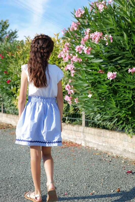 kit couture jupe petite rosée dos