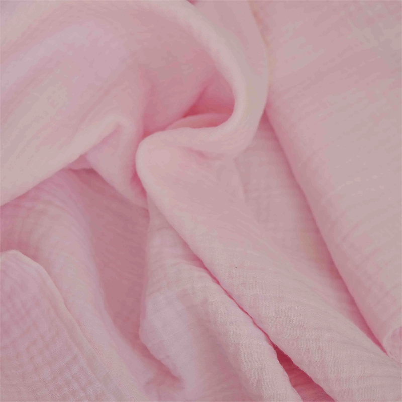 Double gaze rose poudré 3 Double gaze rose poudré