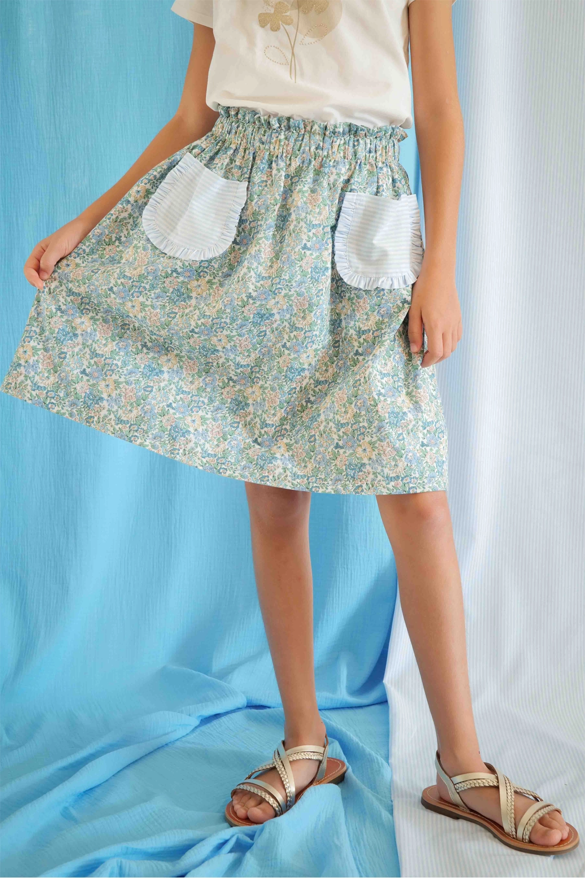 Jupe Petite Rosée Liberty Honeydew