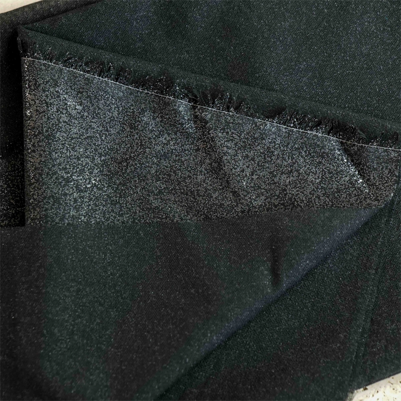 Entoilage thermocollant coton tissé noir - léger 5 entoilage léger pour tissus de chemise